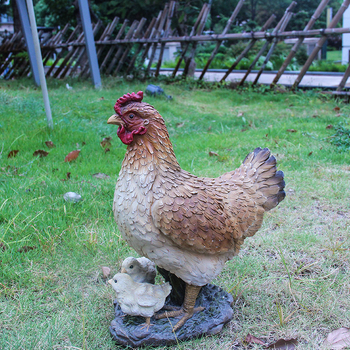 Κόκορας γλυπτό κήπου – ρητίνη, αγροτικού στυλ, διακοσμητικό για το γκαζόν