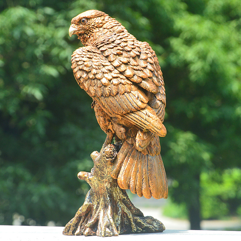 Ornament din rășină cu vultur – model de animal, stil pastoral, Material: rășină