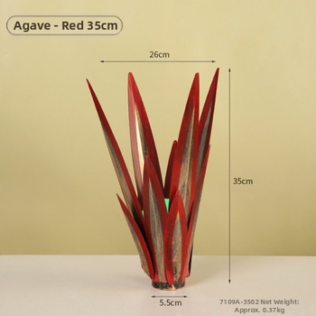 Μεταλλικό διακοσμητικό άνθος αγάβης, γεωμετρικού σχήματος, για εξωτερικούς χώρους