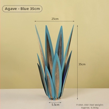 Μεταλλικό διακοσμητικό άνθος αγάβης, γεωμετρικού σχήματος, για εξωτερικούς χώρους