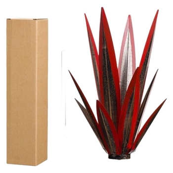 Μεταλλικό διακοσμητικό άνθος αγάβης, γεωμετρικού σχήματος, για εξωτερικούς χώρους