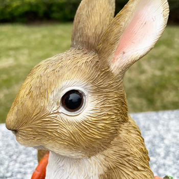 Заешка градинска фигура, смола, стил карикатура, марка Huitai