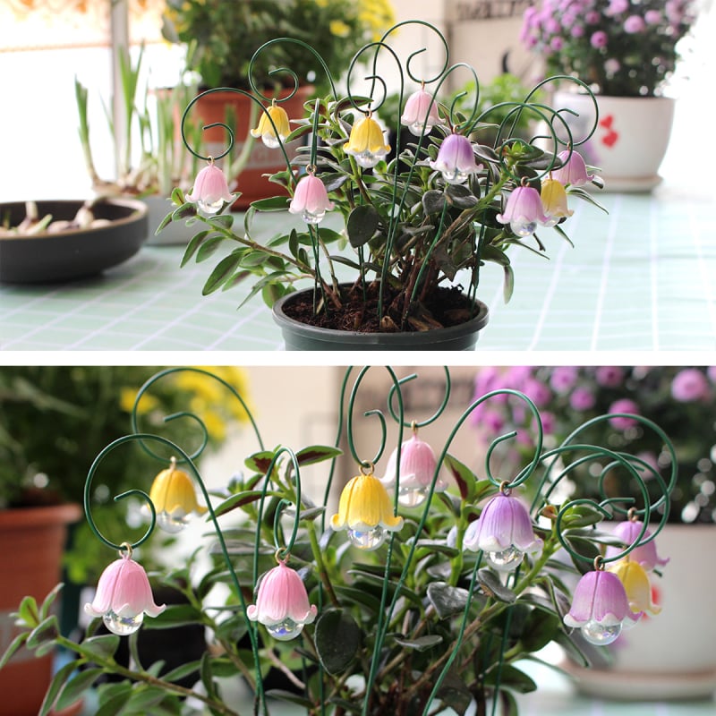 Set od 9 resininih ukrasa Lily of the Valley za vrt i bonsai – DIY mikropejzaž