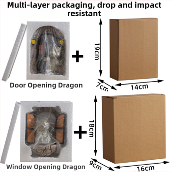 Бонсай дракон от смола – прозоречно окачване, светещо нощно осветление, декор за двор/градина, подходящ като бизнес подарък