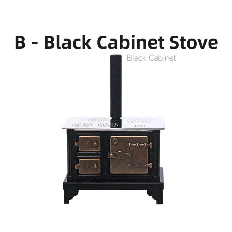 Miniatiūriniai lėlių namų aksesuarai: Vakarų virtuvė, Retro stilius, mini viryklė ir spintelė; Prekės ženklas: Little Mikey House; Medžiaga: lydinys; Apdorojimo pritaikymas: Taip; Apdorojimo būdas: Pavyzdinė pritaikymas; Amžiaus riba: 15-17 metų