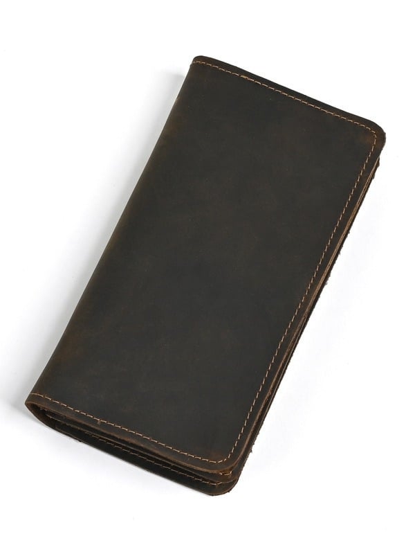 Muški dugi novčanik od prave kože, vrhunska teleća koža, bifold, više pretinaca za kartice, Ancient Chaoke