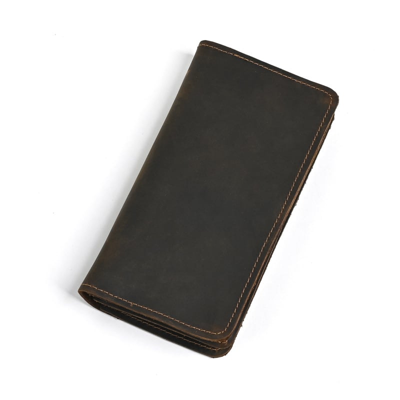 Muški dugi novčanik od prave kože, vrhunska teleća koža, bifold, više pretinaca za kartice, Ancient Chaoke