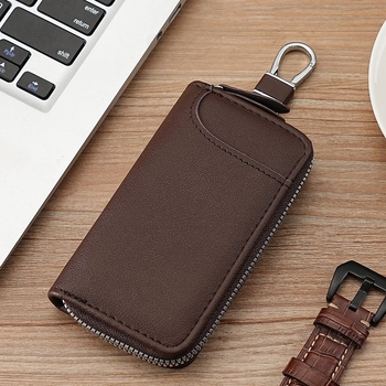 Atslēgu maku ar rāvējslēdzēju, lielas ietilpības, PU materiāls, piemērots vīriešiem un sievietēm