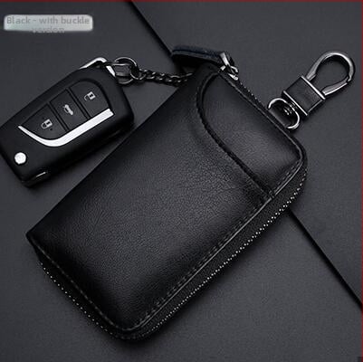 Raktų dėklas su užtrauktuku, didelė talpa, PU medžiaga, tinka vyrams ir moterims