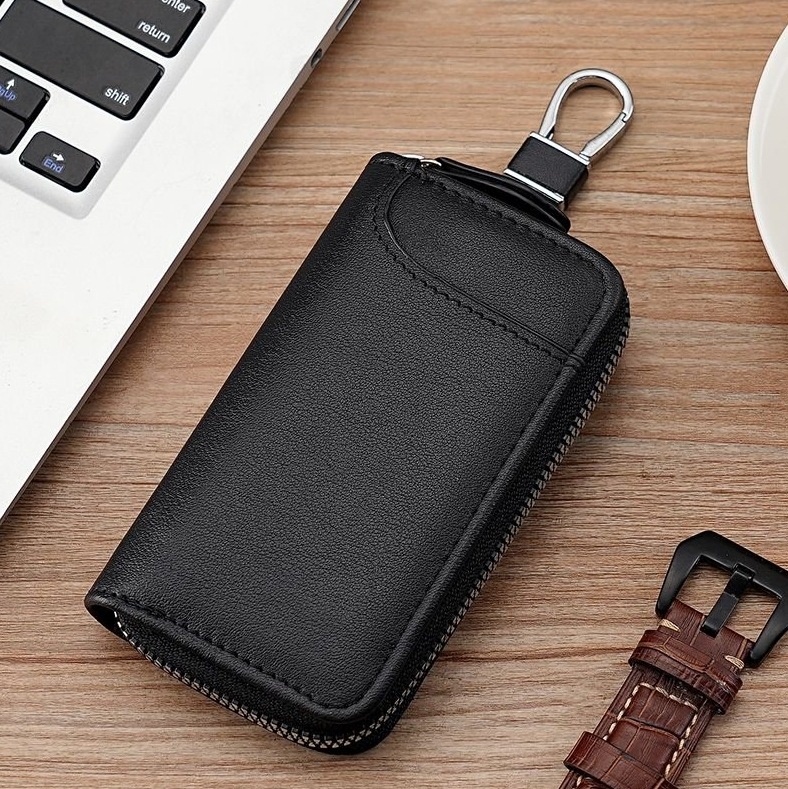 Atslēgu maku ar rāvējslēdzēju, lielas ietilpības, PU materiāls, piemērots vīriešiem un sievietēm