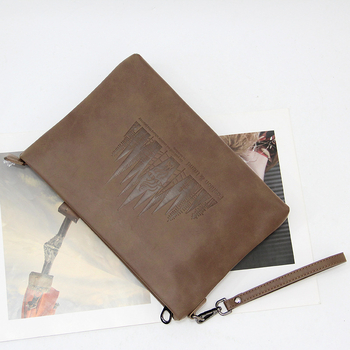 Vyrų clutch rankinė, PU oda, atspari vandeniui, gatvės mados stilius, peizažo raštas, poliesterio pamušalas