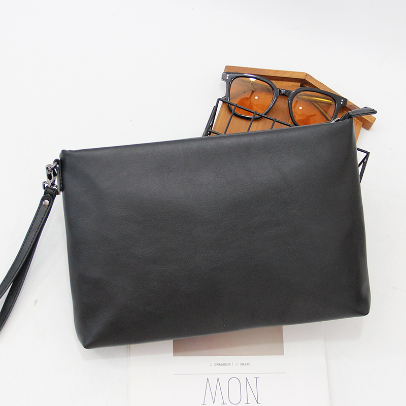 Vyrų clutch rankinė, PU oda, atspari vandeniui, gatvės mados stilius, peizažo raštas, poliesterio pamušalas