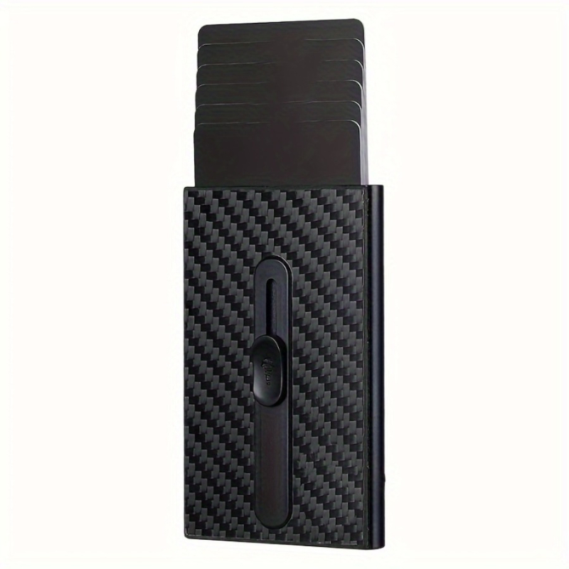 RFID kartes turētājs ar zādzības aizsardzību, alumīnija sakausējums, universāls, 1 locījums, izturīgs, poliesteres oderes