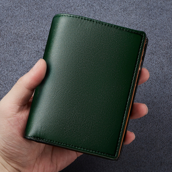 Dante ανδρικό πορτοφόλι από γνήσιο δέρμα με φερμουάρ, κορυφαίο στρώμα δέρματος, μεγάλη χωρητικότητα, πολλαπλές θήκες για κάρτες