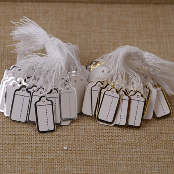 Papuošalų kainų etikete, stačiakampė su taškine linija, popierius, 500 vnt./pakuotė, skirtas papuošalų demonstravimui, kilmė Guangzhou, svoris 43 g/pakuotė