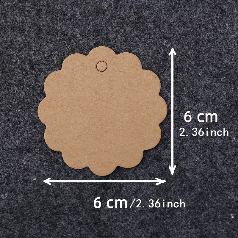 DIY подаръчни етикети, неравни кръгли дантелени празни етикети със самозалепваща облицовка върху покрит картон, 100 бр. + 20 м конопено въже, персонализируеми