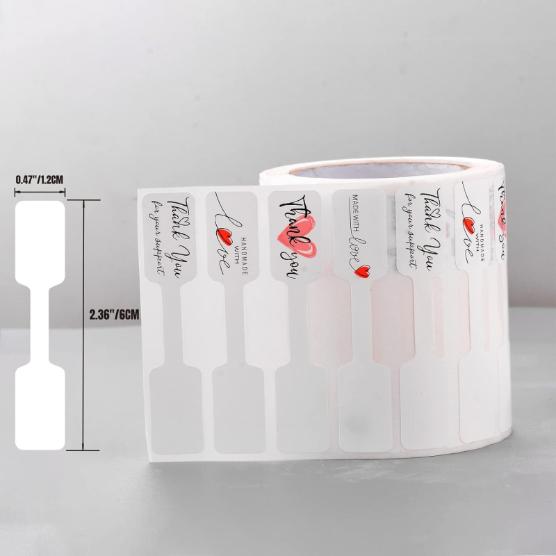 Стикери за цена на бижута, 500 броя в ролка, самозалепваща хартия с покритие, лепило с топяща се смола, устойчивост на температура до 80°C