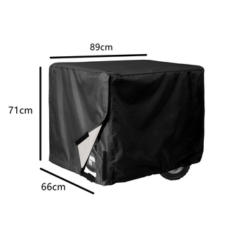 Oksforda auduma ģeneratora pārsegs — ūdensizturīgs un putekļu izturīgs, izplešams dizains, ar logotipa druku, pielāgošana pieejama