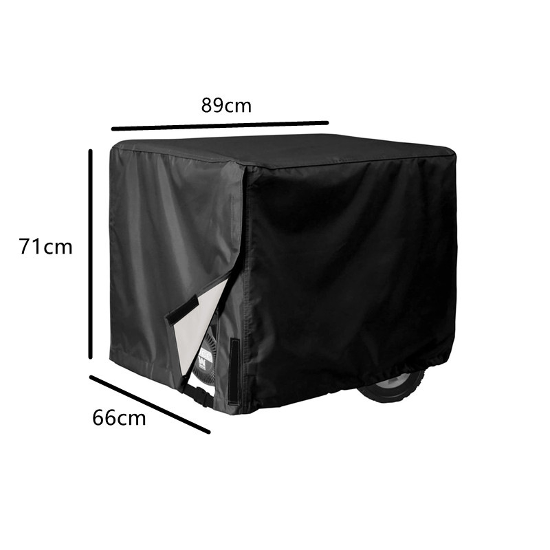 Oksforda auduma ģeneratora pārsegs — ūdensizturīgs un putekļu izturīgs, izplešams dizains, ar logotipa druku, pielāgošana pieejama