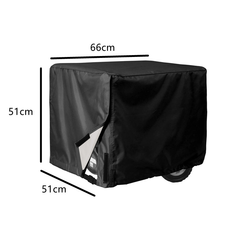 Oksforda auduma ģeneratora pārsegs — ūdensizturīgs un putekļu izturīgs, izplešams dizains, ar logotipa druku, pielāgošana pieejama