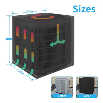 Καλύμμα εξωτερικού κλιματιστικού από Oxford ύφασμα, μοντέρνο μινιμαλιστικό στυλ, κάλυμμα σκόνης εξωτερικής μονάδας, διαθεσιμότητα παραμετροποίησης κατασκευής