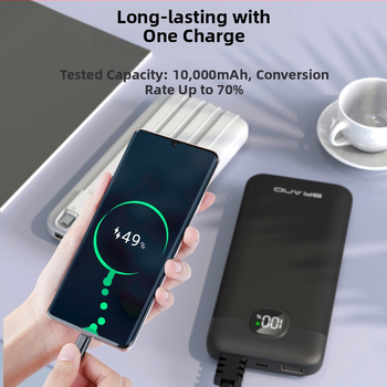 Nešiojama išorinė baterija - PD 22.5W greitas įkrovimas, 10000mAh, QC3.0, Li-ion polimeras, modelis S330W