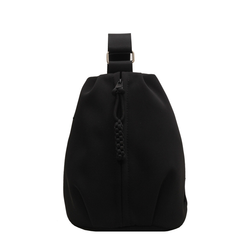 Női táska – városi minimalista stílus, vászon, bucket bag zárással