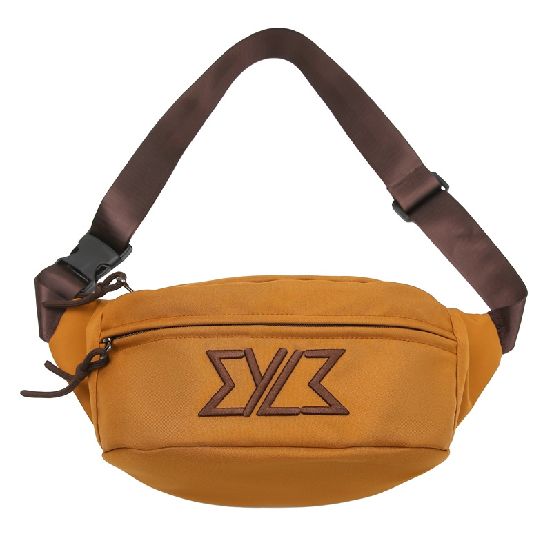 Unisex miesto neiloninis crossbody krepšys su užtrauktuku, vidinė kišenė su užtrauktuku ir poliesterio pamušalas