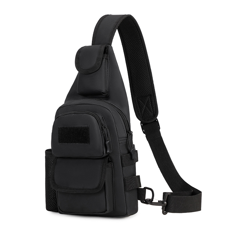 Krūšu soma ārējiem sporta veidiem - neilons, ūdensizturīga, nodilumizturīga, gaisa spilvena siksna, kalnu pārgājienu soma