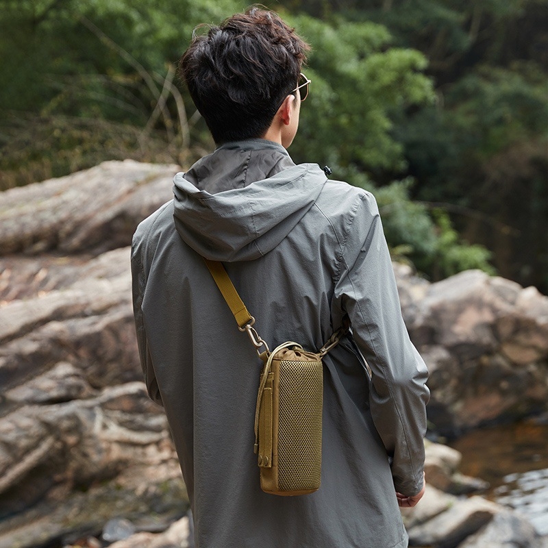 Vandens buteliuko juosmens krepšys lauko sportui, atsparus vandeniui, Oxford audinys, lengvas, vyrams