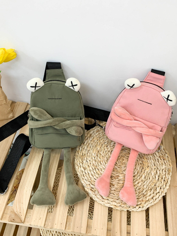 Krosbody krepšys su pūku dizainu varlė - nailonas, lengvas, universalus, Zhenmei