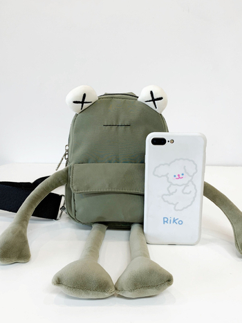 Krosbody krepšys su pūku dizainu varlė - nailonas, lengvas, universalus, Zhenmei