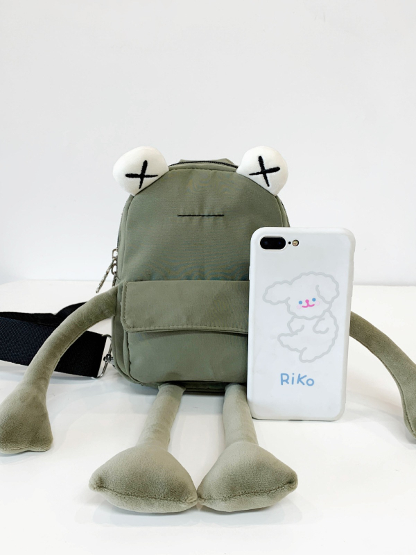 Krosbody krepšys su pūku dizainu varlė - nailonas, lengvas, universalus, Zhenmei