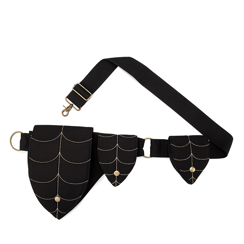 Lapaiškai formos liemeninės krepšys su gaubtu, medvilnė; vidinis pamušalas poliesteris; atidarymas gaubtu; viduje: užtrauktuku užsegama kišenė ir kišenė telefono laikiklis; išorinis krepšys su gaubtu; kasdieniam naudojimui