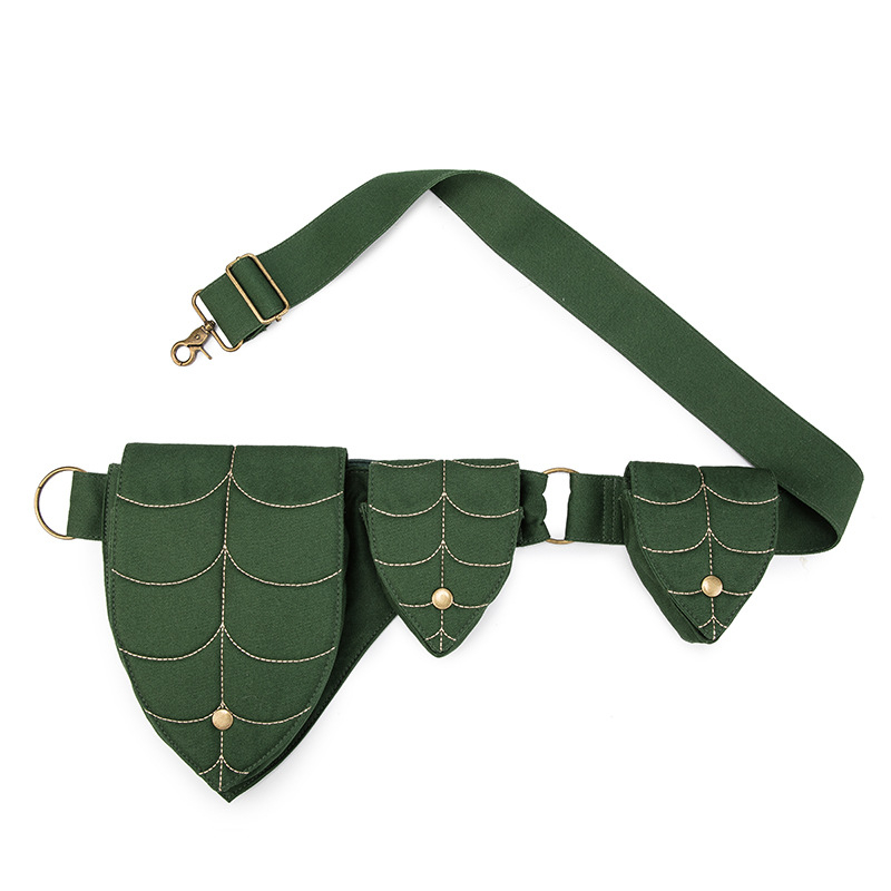 Lapaiškai formos liemeninės krepšys su gaubtu, medvilnė; vidinis pamušalas poliesteris; atidarymas gaubtu; viduje: užtrauktuku užsegama kišenė ir kišenė telefono laikiklis; išorinis krepšys su gaubtu; kasdieniam naudojimui