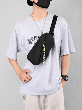 Vyrų krūtinės krepšys - vandeniui atsparus, daugiafunkcinis crossbody, miesto stilius, nailonas, modelis 352-2