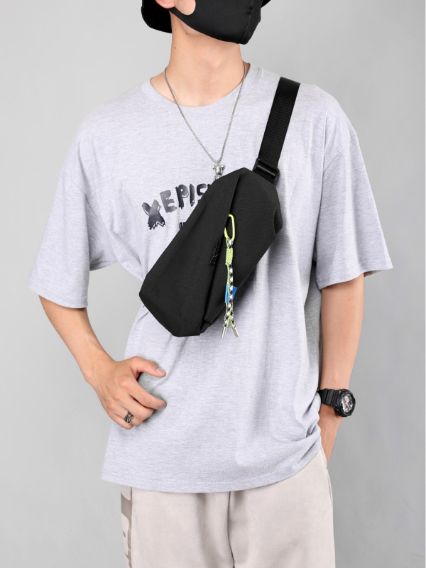 Vyrų krūtinės krepšys - vandeniui atsparus, daugiafunkcinis crossbody, miesto stilius, nailonas, modelis 352-2