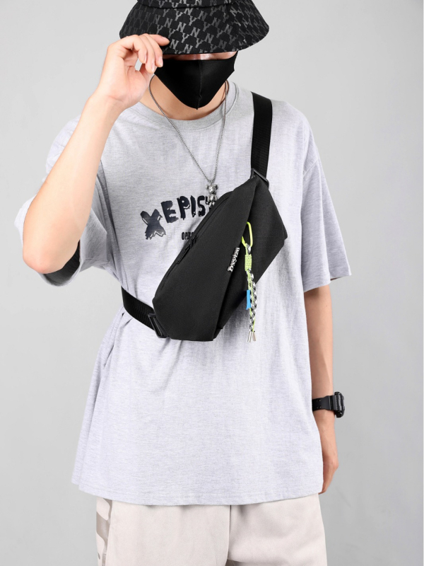 Vyrų krūtinės krepšys - vandeniui atsparus, daugiafunkcinis crossbody, miesto stilius, nailonas, modelis 352-2