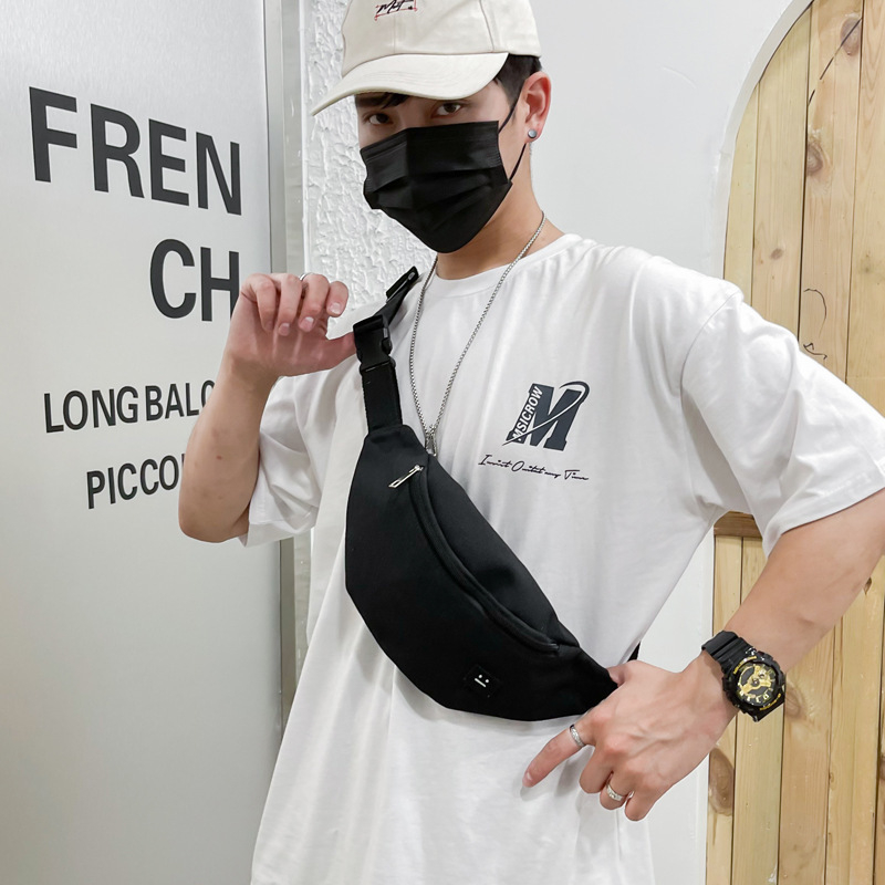 Crossbody krepšys – gatvės stilius, kanvasas, užtrauktukas, vidinė telefono kišenė, laisvalaikio kelionėms