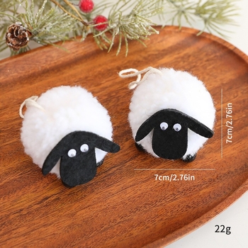 Πολυεστερικό κρεμαστό διακοσμητικό με αρνάκι, όμορφος σχεδιασμός, κατάλληλο για Χριστούγεννα, Ημέρα των Ευχαριστιών, Halloween και Φεστιβάλ Γκουρμπάνγκ (κρεμαστό διακοσμητικό, διακοσμητικό για τη διάταξη χώρου)