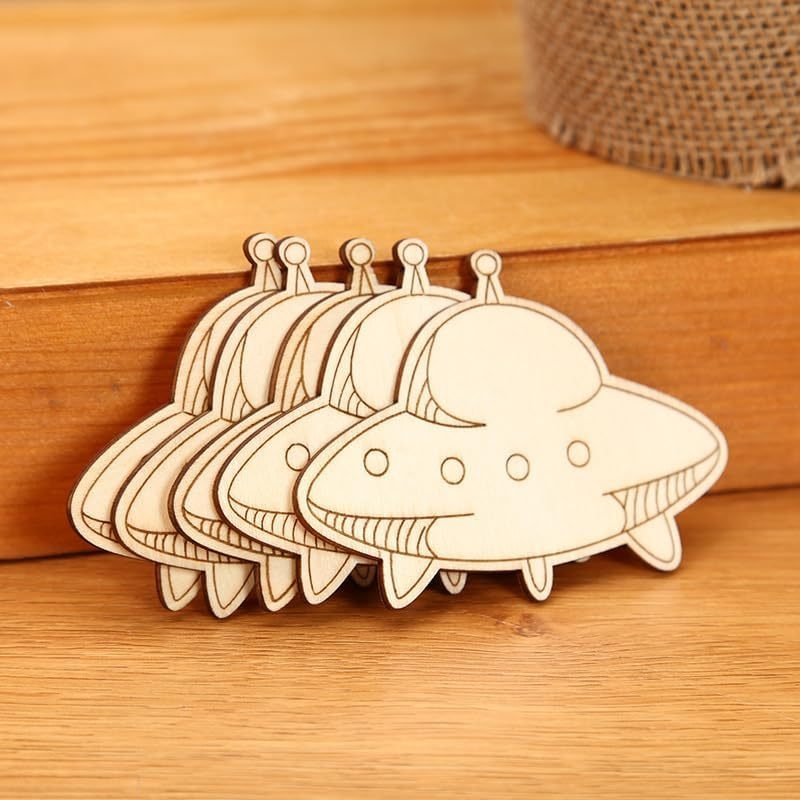 Be nem fejezett üreges űrbolygó rakéta medál DIY kézműveseknek, anyag: Poplar, kategória: kézműves medál, stílus: modern minimalizmus, otthoni dekorációhoz