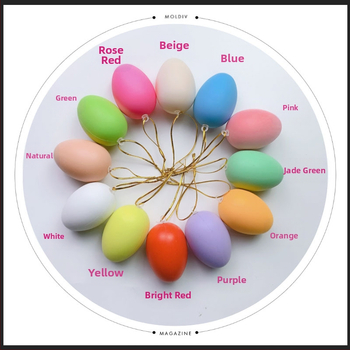 Πλαστικά κελύφη αυγών για DIY πασχαλινά χειροτεχνήματα, 12 τεμάχια, μάρκα Xuhua; υλικό: πλαστικό