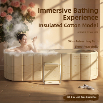 Πτυσσόμενη μπανιέρα για ενήλικες για πλήρες μπάνιο σώματος, υλικό από τεντόπανο