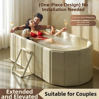 Πτυσσόμενη μπανιέρα για ενήλικες για πλήρες μπάνιο σώματος, υλικό από τεντόπανο