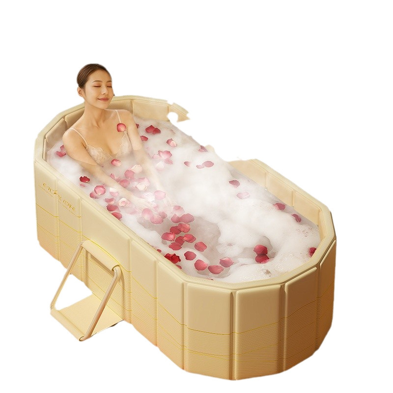 Sulankstoma suaugusiųjų vonia viso kūno maudynėms, tarpaulin medžiaga