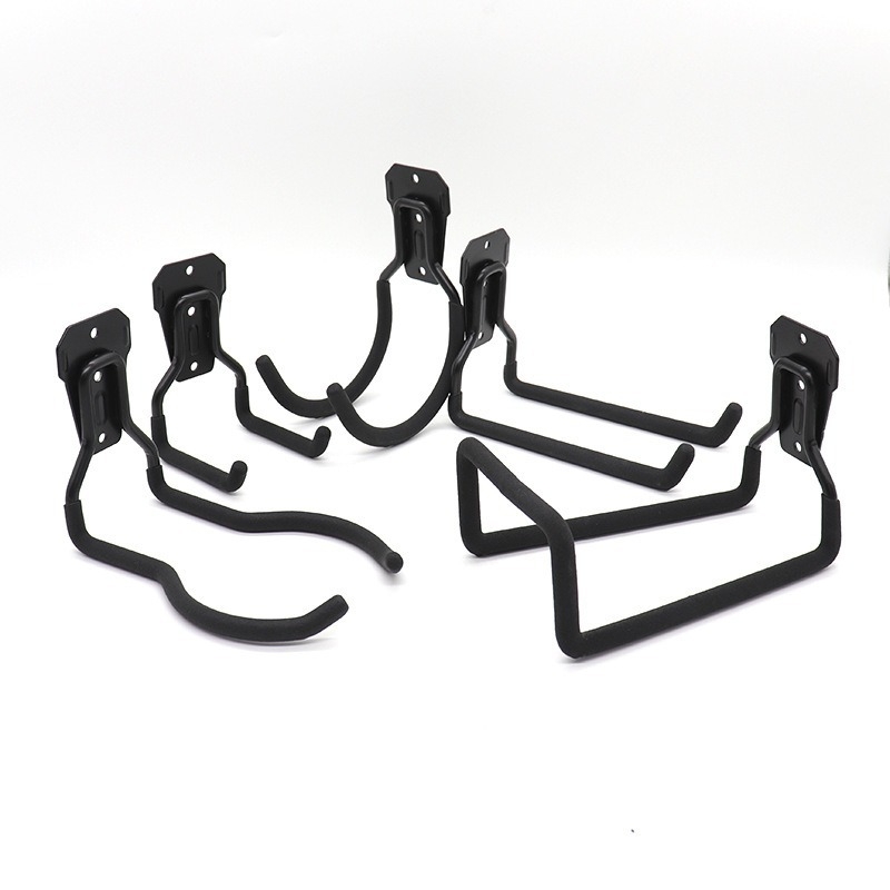 Dvigubas sieninis kabliukas iš geležies, modernus minimalistinis dizainas, apkrova 15–20 kg, komplektas 5 vnt.