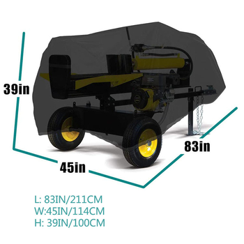 Κάλυμμα για κόφτη ξύλων, ύφασμα 420D Oxford με επίστρωση PU; διαμορφώσιμο; μοντέρνος μινιμαλιστικός σχεδιασμός; κατάλληλο για αποθήκευση στην αυλή