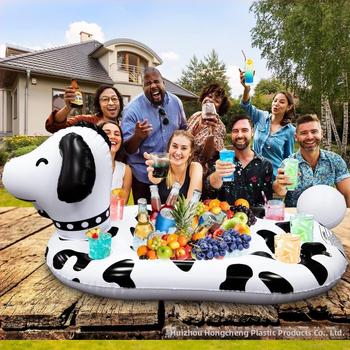 Putuojamas Ledų Baras ir Ledų Kibiras – Ananasų Šuniuko Tema, Savarankiškos Šventės, Nešiojamas Porinis Padėklas Gėrimams; Medžiaga: ekologiškas PVC; Prekės ženklas: Labeling; Kategorija: Kita