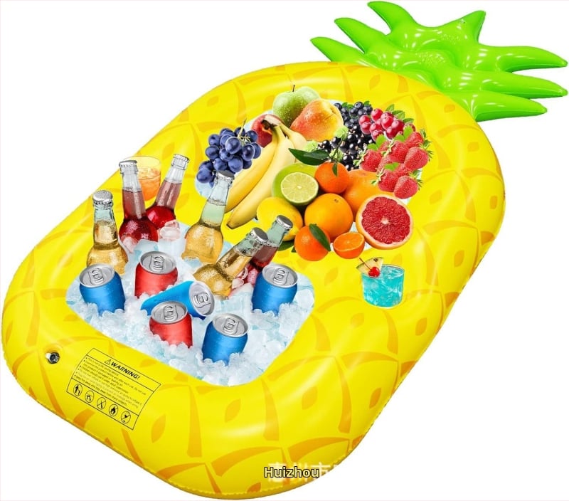 Putuojamas Ledų Baras ir Ledų Kibiras – Ananasų Šuniuko Tema, Savarankiškos Šventės, Nešiojamas Porinis Padėklas Gėrimams; Medžiaga: ekologiškas PVC; Prekės ženklas: Labeling; Kategorija: Kita