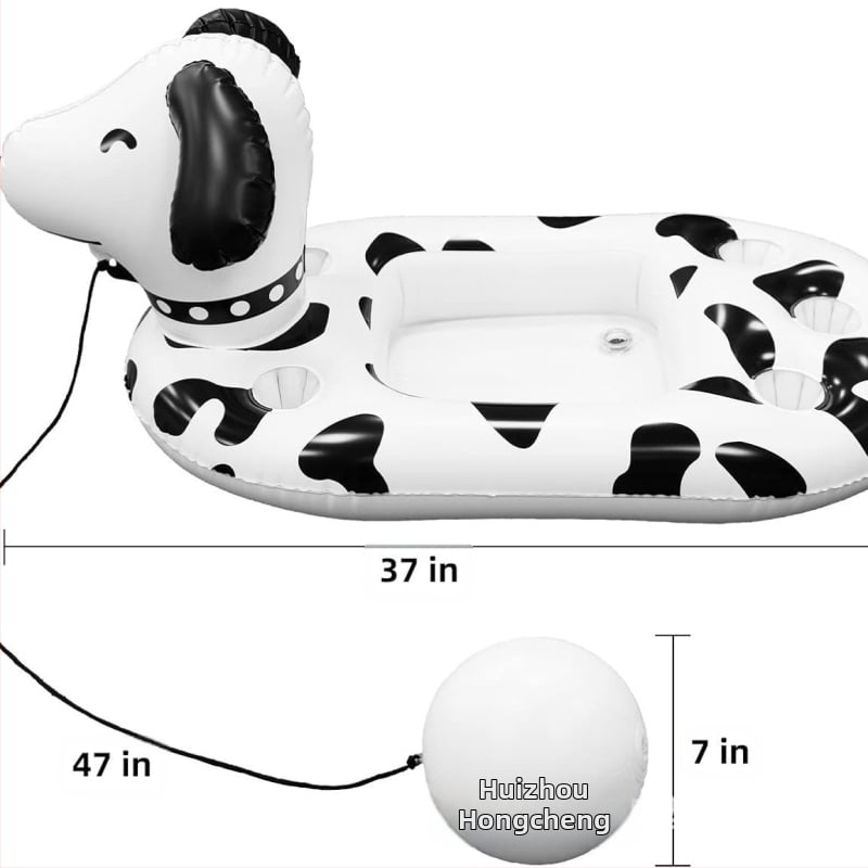 Putuojamas Ledų Baras ir Ledų Kibiras – Ananasų Šuniuko Tema, Savarankiškos Šventės, Nešiojamas Porinis Padėklas Gėrimams; Medžiaga: ekologiškas PVC; Prekės ženklas: Labeling; Kategorija: Kita